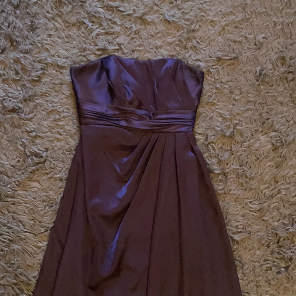 Strapless Purple Gown